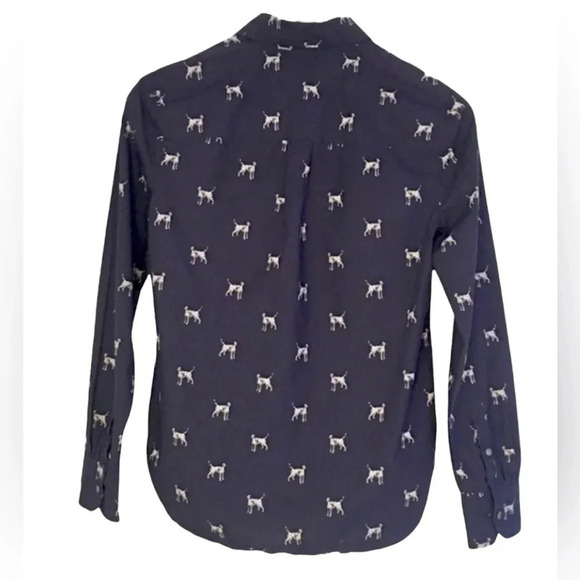 J. Crew Dalmatian Print Classic Button Up Top - Picture 5 of 5